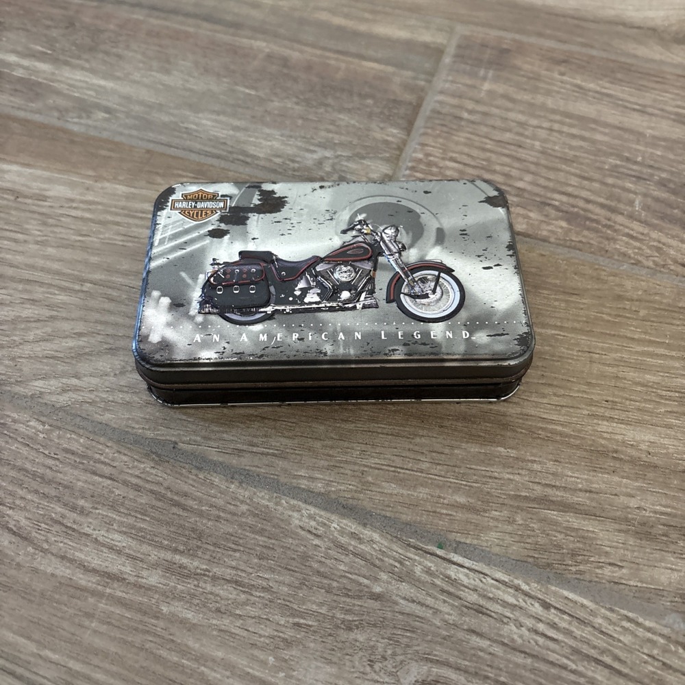 Harley Davidson Collector Tin With 2 Decks of Playing‎ Cards New & Sealed